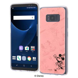 ディズニー Galaxy S8 ハイブリッド ケース カバー 耐衝撃 衝撃吸収 [ ソフト×ハード ハイブリッド ] OTONA ミニーマウス18 IJ-DGS8CC2/MN018