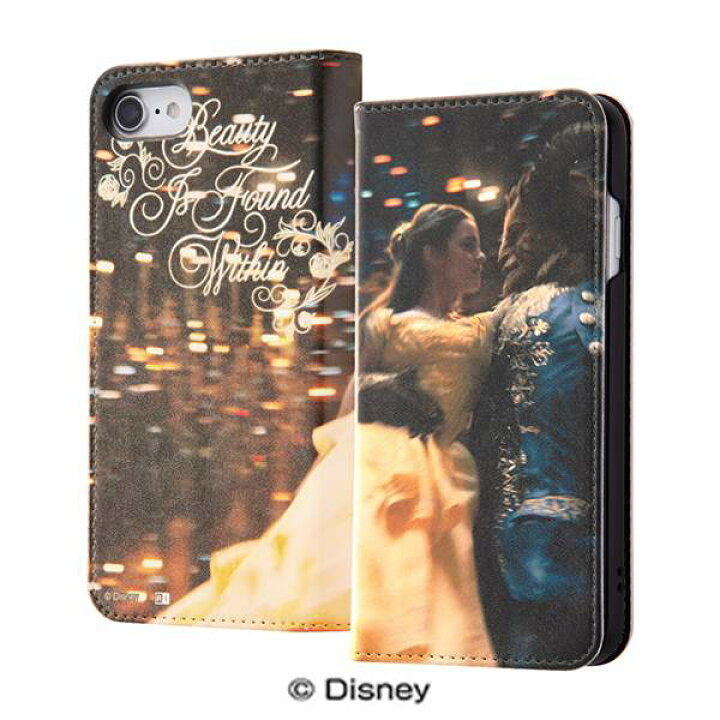 楽天市場 ディズニー Iphone Se 第2世代 第3世代 8 7 手帳型 ケース カバー 美女と野獣17 Ij Dp7lc Bl017 Various Label 楽天市場店