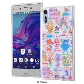 ディズニー Xperia XZs/XZ ハイブリッド ケース カバー 耐衝撃 衝撃吸収 [ TPUケース＋背面パネル 着せ替え可能 ] 軽量 ズートピア キャラクターズ IJ-RDXPXZTP/Z21