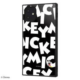 ディズニー iPhone 11 iPhone XR ハイブリッド ケース カバー KAKU 耐衝撃 衝撃吸収 [ ストラップ ホール 付き 通し穴 ] スクエア 軽量 かわいい オシャレ 『ミッキーマウス/I AM』 IQ-DP21K3TB/MK007