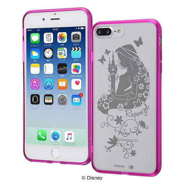 楽天市場 ディズニー Iphone 8 Plus 7 Plus ハイブリッド ケース カバー ラプンツェル Rt Dp15u Rz Various Label 楽天市場店