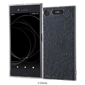 ディズニー Xperia XZ1 TPU ケース カバー キラキラ ミッキー RT-RDXZ1A/MK