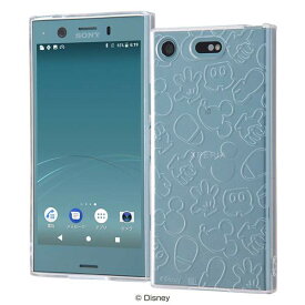 ディズニー Xperia XZ1 Compact TPU ケース カバー キラキラ ミッキー RT-RDXZ1CA/MK