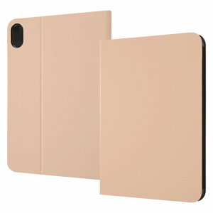iPad mini (第7世代) / iPad mini (第6世代) レザーケース スタンド機能付き/ベージュ