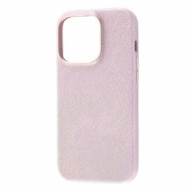 iPhone 14 Pro オープンレザーケース キラキラ GLITZY SUGAR/ピンク