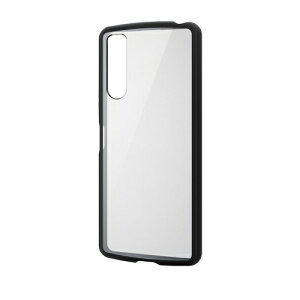 GR elecom Xperia 10 V(SO-52D/SOG11)/nCubhP[X/TOUGH SLIM LITE/t[J[/wʃNA/ubN