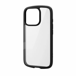 GR elecom ELECOM PM-A24CTSLFCBK ubN [iPhone 16 Pro P[X nCubh Ռz y ^ Jی Xgbvz[t TOUGH SLIM LITE ubN ]