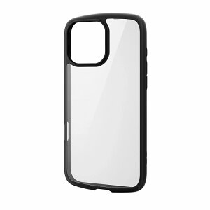 �G���R�� elecom ELECOM PM-A24DTSLFCBK �u���b�N [iPhone 16 Pro Max �P�[�X �n�C�u���b�h �Ռ��z�� �y�� ���^ �J��������ی� �X�g���b�v�z�[���t TOUGH SLIM LITE �u���b�N ]