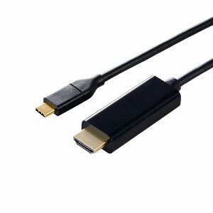 GR elecom fϊP[u/USB Type-C-HDMI/~[OΉ/60Hz/2.0m/ubN