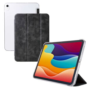 GR elecom iPad11C`(A16)/10.9C`(10)/tbvP[X/^y/wʃNA/2AO/X[vΉ/ubN