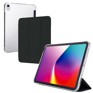 GR elecom iPad11C`(A16)/10.9C`(10)/tbvP[X/^y/t@ubN/wʃNA/2AO/ubN