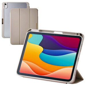 GR elecom iPad11C`(A16)/10.9C`(10)/tbvP[X/CHICSTYLE/wʃNA/O[W