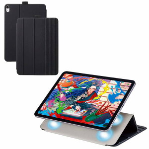 �G���R�� elecom iPadAir 11�C���`(M3/M2)/�t���b�v�P�[�X/�\�t�g���U�[/�h���[�C���O/�A���O��7�i�K/�X���[�v�Ή�/�u���b�N