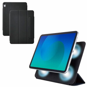 �G���R�� elecom iPadAir 11�C���`(M3/M2)/�t���b�v�P�[�X/�����^/�\�t�g���U�[/�}�O�l�b�g����/�X���[�v�Ή�/�u���b�N