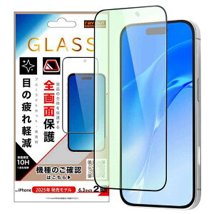 iPhone 17 / �K���X�t�B���� �S�ʕی� �d�x10H �u���[���C�g�J�b�g ������ / �u���b�N
