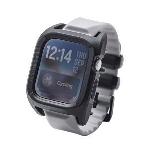 �G���R�� elecom Apple Watch 49/45/44/42mm/�o���h/TPU/ZEROSHOCK/�O���[