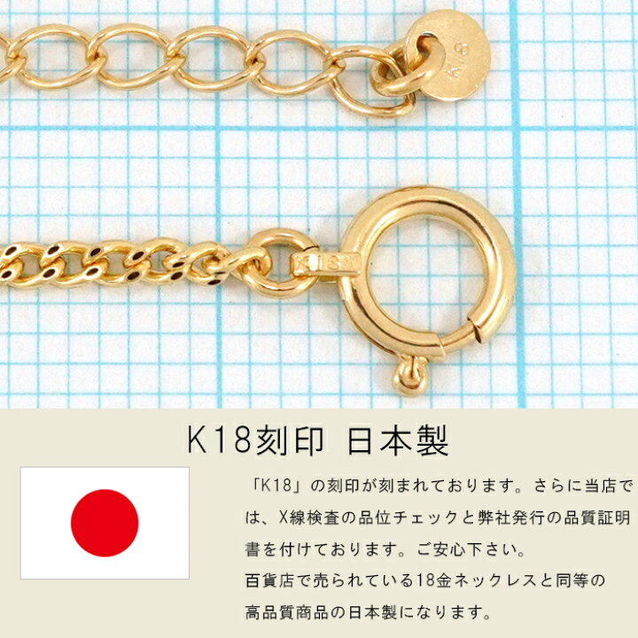 楽天市場】喜平 ネックレス 18金 1.8g 幅1.6mm 40cm〜45cm 