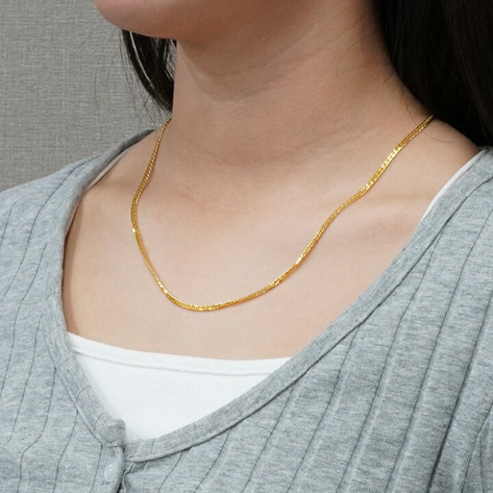 楽天市場】喜平 ネックレス 24金 純金 ダブル 6面 50cm 10g 造幣局検定  