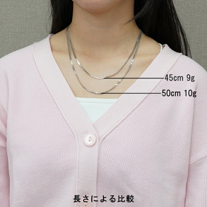 楽天市場】喜平 ネックレス プラチナ Pt1000 ダブル 6面 50cm 10g 