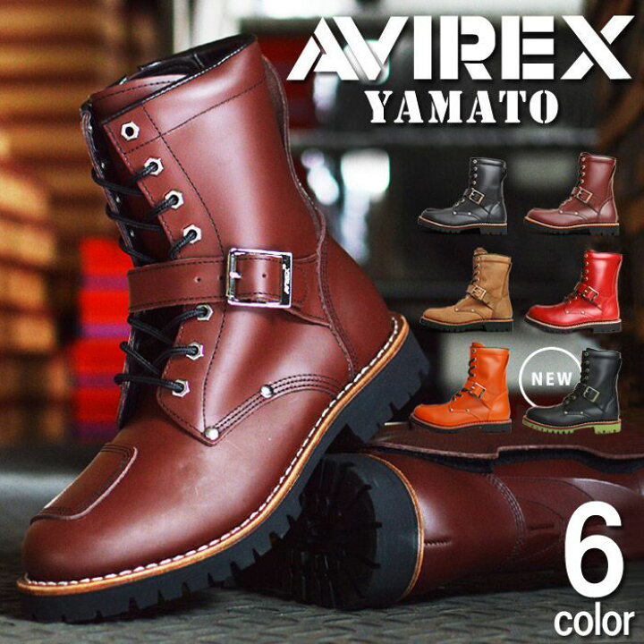 楽天市場】【送料無料】【AVIREX】 YAMATO ヤマト 本革 レザー メンズ 
