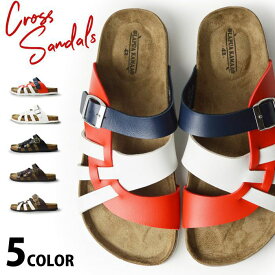 ≪5/15限定●全品10％OFFクーポン配布≫サンダル メンズ コンフォートサンダル メンズサンダル ストラップサンダル 軽量 男 コルクサンダル シャワーサンダル 編み込み グラディエーター 屈曲 アウトドア 靴 メンズシューズ/