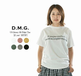 【40%OFF】【在庫限り】D.M.G ドミンゴ US天竺SSプリントTee【If you〜／BTTF】 19-151N【DMG】