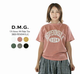 【40%OFF】【在庫限り】D.M.G ドミンゴ US天竺SSプリントTee【RED PENINSULA】 【DMG】