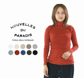 nouvelles du paradis ヌーベルドゥーパラディー コットンテレコタートルネック PC15419【2025秋冬】
