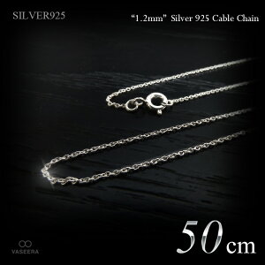 美品 SAAD シルバー ステンレス 4mm 平あずき チェーン 50cm シルバー 