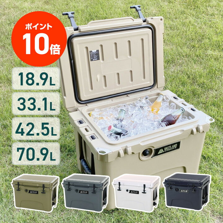 楽天市場】【ポイント10倍】VASTLAND タフクーラーボックス 18.9  