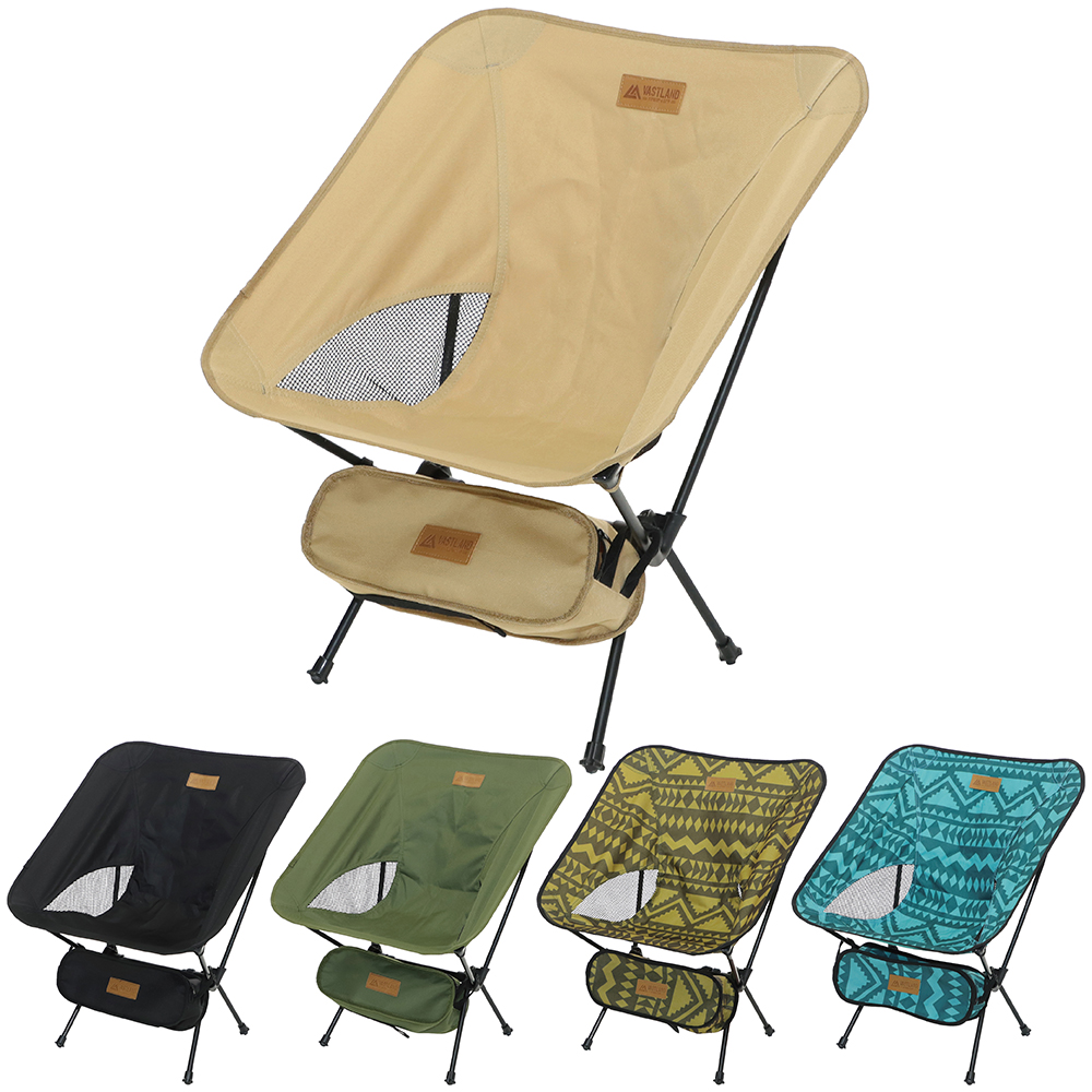 折りたたみ椅子 キャンピングチェア コンパクト VASTLAND 耐荷重120kg 市場 アウトドアチェア キャンプチェア ギフ_包装