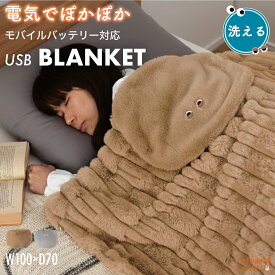 【12時迄のご注文で当日発送※土日祝除く】USBブランケット 省スペース コンパクト スリム 天然木 木製 アイアン ラタン ファブリック 木目調 北欧 韓国インテリア ヴィンテージ モダン ナチュラル 洗える 電気毛布 ブランケット ヒーター付き 冬