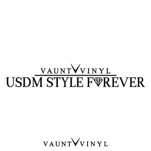 USDM STYLE FOREVER �J�b�e�B���O�X�e�b�J�[ /�A���X�g �A�L���� �A�R�[�h �C���t�B�j�e�B �����[�m �V�r�b�N�� / �؂蕶�� / 10P05Aug17