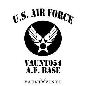 U.S AIR FORCE �J�b�e�B���O�X�e�b�J�[ �~���^���[ �G�A�t�H�[�X �A�[�~�[ �� �X�e�b�J�[ �t�B���� �V�[�g / �A�����J�� �G�� BASE �x�[�X �R �R�� ���� �J���t�� / �W���j�[ �f���J d5 �n�X���[ �X