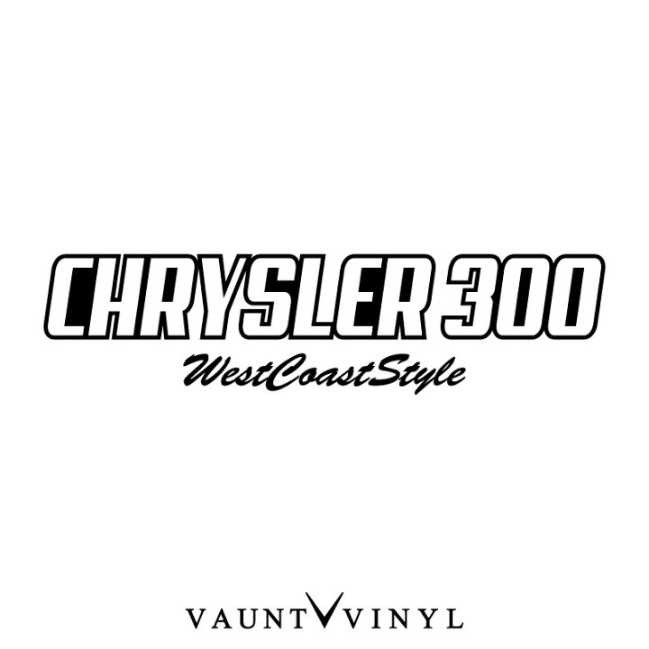 楽天市場 Chrysler 300 カッティング ステッカー 車 ステッカー シール 転写 フィルム スーツケース サーフィン カッティング デコ カスタム Usdm ホイール パーツ アメ車 アメリカン Usdm クライスラー 300 パーツ エアロ 10p05aug17 Vaunt Vinyl Sticker Store