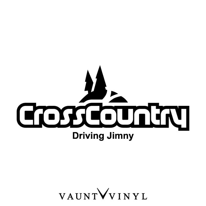 楽天市場 クロスカントリー Jimny カッティングステッカー 車 ステッカー デカール シール ジムニー Jb23 Ja11 Ja22 ホイール バンパー マフラー クロカン クロカン車 オフロード 4wd Suv 四駆 登山 アウトドア 10p05aug17 Vaunt Vinyl Sticker Store