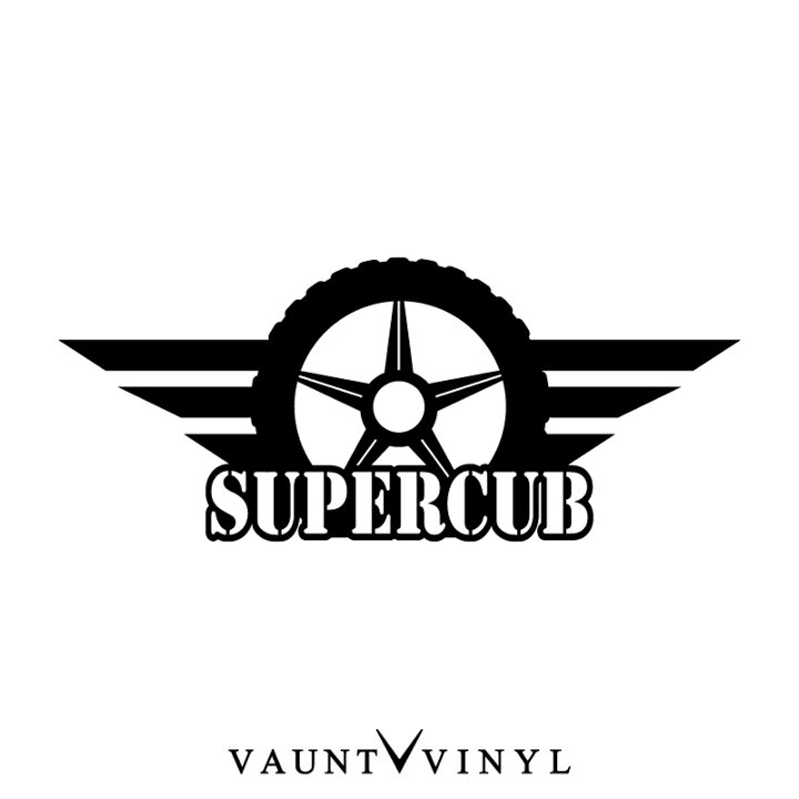 楽天市場 スーパーカブ ステッカー スーパーカブ スーパーカブ50 スーパーカブ110 Honda ホンダ ステッカー バイク シール デカール ヘルメット サイドバッグ リアボックス チューンナップ 改造 タイヤ ホイール ウイング 翼 羽 10p05aug17 Vaunt Vinyl