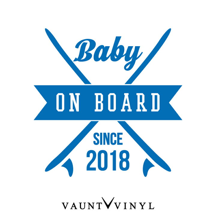 楽天市場】サーフ BABY ON BOARD ステッカー サーフィン サーフボード 