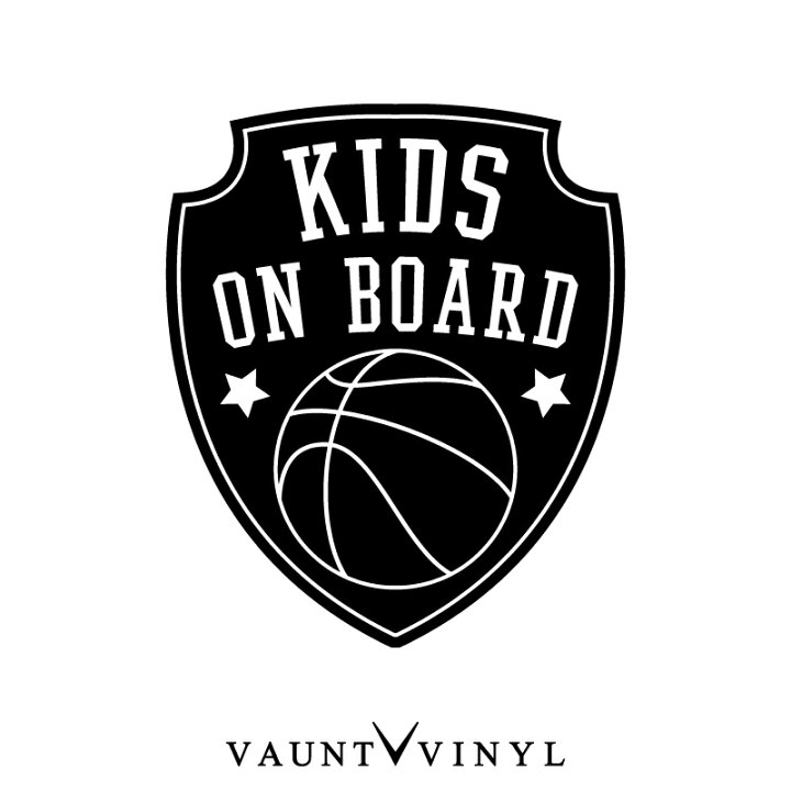 楽天市場】エンブレム KIDS ON BOARD ステッカー バスケ 