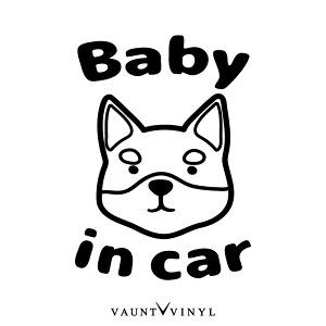 Č Baby in car JbeBO XebJ[ /  XebJ[ ] V[ fJ[ / shiba ybg ObY xr[ CJ[ I{[h xCr[ LbY kids child on board q