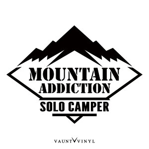 SOLO CAMPER �J�b�e�B���O �X�e�b�J�[�� �o�C�N �V�[�� �A�E�g�h�A �L�����v �\���L�����v �\���L���� �X�e���V�� �~���^���[ �p���f�B �W���[�N �o���p�[ �؂蕶�� �]�� �n�C�[�b�g �W���j�[ 