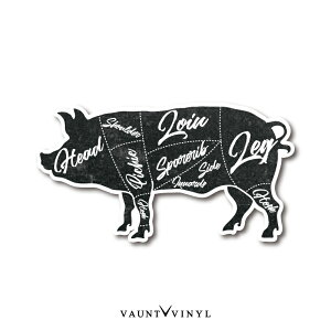 Pig 豚 マグネット 車 バイク カーマグネット マグネットステッカー アウトドア ミリタリー オールド US アメリカン メキシコ 雑貨 インテリア デニム ペイズリー ウッド おもしろ パロディ 磁