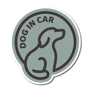 DOG IN CAR マグネット シンプル犬 ドッグインカー on board オンボード 車 バイク マグネットステッカー カーマグネット 磁石 柴犬 ラブラドール ゴールデン レトリバー チワワ パグ ポメラニア