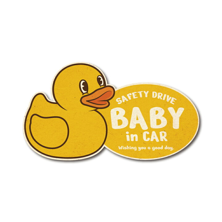楽天市場】レトロ風 アヒル BABY in car マグネット車 マグネット 