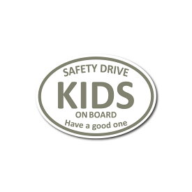 KIDS ON BOARD シンプル シール車 ステッカー フィルム デカール ウインドウ サーフィン サーフ キャンプ アウトドア ミリタリー baby in car kids ベイビー イン カー ベビー キッズ かわいい 子供 チャイルド 煽り運転 煽り防止 煽り 対策