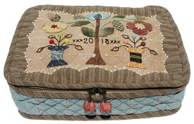 【柴田明美のパッチワークキット】ソーイングボックス（フラワー）