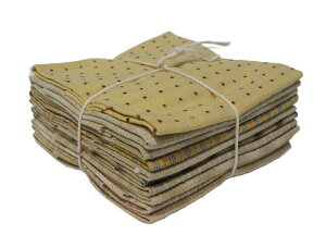 先染め生地 10枚セット ハンカチだたみ 柴田明美セレクト 単品最安送料¥250 代引き除く