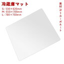 【レビューでプレゼント】冷蔵庫マット ポリカーボネート 下敷き 冷蔵庫下マット 防カビ キズ 凹み 防止 透明 床暖房…