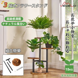 【全商品5%OFF！〜6月14日 11:59】フラワースタンド 3段 プランタースタンド 花台 ガーデンラック 園芸ラック 木製 フラワーラック 三層 盆栽棚 植物棚 植物スタンド 花置き棚 観葉植物 花棚 盆栽スタンド 植物棚飾り台 ガーデニング クーポンあり
