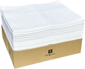 VECOLARD 4050X2 オイル吸着マット オイル吸収シート 油専用 吸収パッド 水弾く オイルシート 400x500x2mm